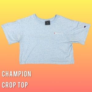 Champion Crop Top Light Blue Women's Size Small